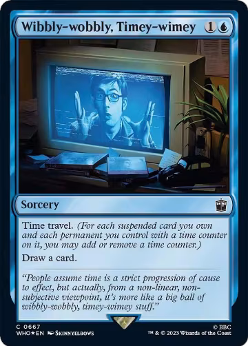 Wibbly-wobbly, Timey-wimey (Surge Foil) (667), Universes Beyond: Doctor Who — Magic card price