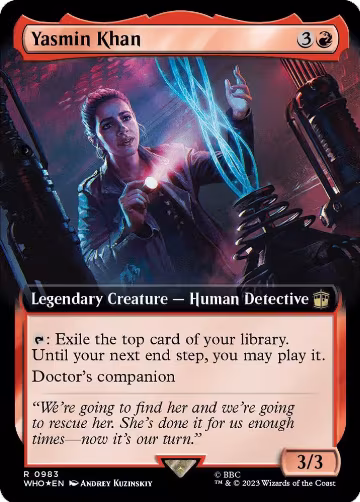 Yasmin Khan (Extended Art) (Surge Foil) (983), Universes Beyond: Doctor Who — Magic card price