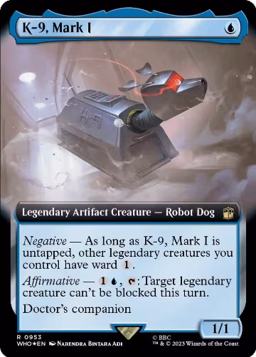 K-9, Mark I (Extended Art) (Surge Foil) (953), Universes Beyond: Doctor Who — Magic card price