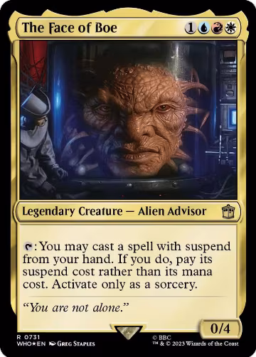 The Face of Boe (Surge Foil) (731), Universes Beyond: Doctor Who — Magic card price