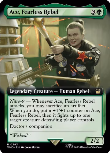 Ace, Fearless Rebel (Extended Art) (393), Universes Beyond: Doctor Who — Magic card price