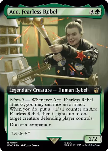 Ace, Fearless Rebel (Extended Art) (Surge Foil) (984), Universes Beyond: Doctor Who — Magic card price