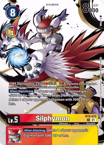 Silphymon (Tamer Party Pack -The Beginning-) (BT8-015 R), New Awakening — Digimon card price
