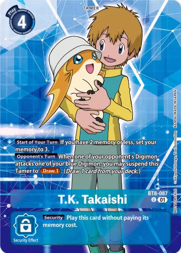 T.K. Takaishi (Tamer Party Pack -The Beginning-) (BT8-087 U), New Awakening — Digimon card price