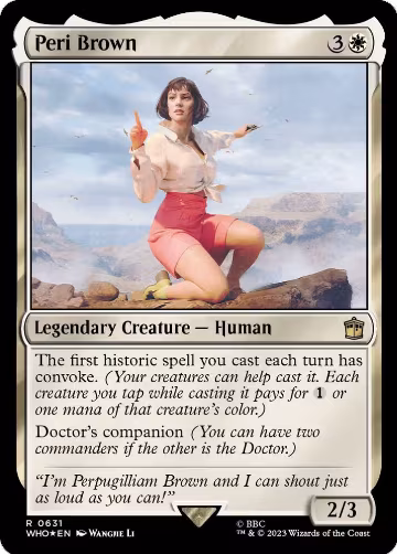 Peri Brown (Surge Foil) (631), Universes Beyond: Doctor Who — Magic card price