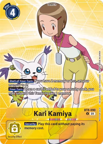 Kari Kamiya (Tamer Party Pack -The Beginning-) (BT8-090 U), New Awakening — Digimon card price