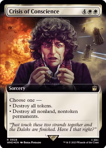 Crisis of Conscience (Extended Art) (Surge Foil) (928), Universes Beyond: Doctor Who — Magic card price