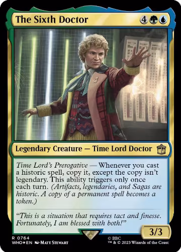 The Sixth Doctor (Surge Foil) (764), Universes Beyond: Doctor Who — Magic card price