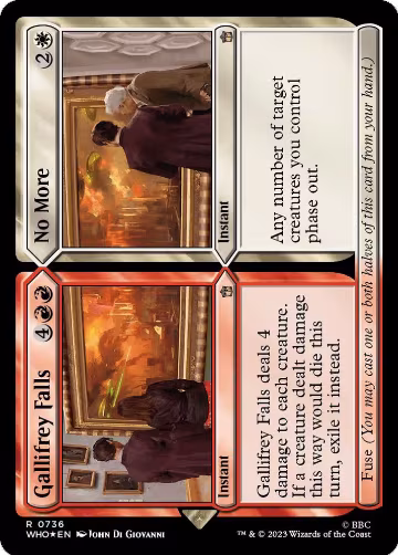 Gallifrey Falls // No More (Surge Foil) (736), Universes Beyond: Doctor Who — Magic card price