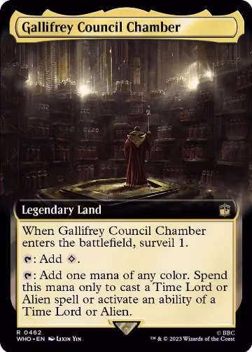 Gallifrey Council Chamber (Extended Art) (462), Universes Beyond: Doctor Who — Magic card price
