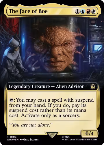 The Face of Boe (Extended Art) (Surge Foil) (1003), Universes Beyond: Doctor Who — Magic card price
