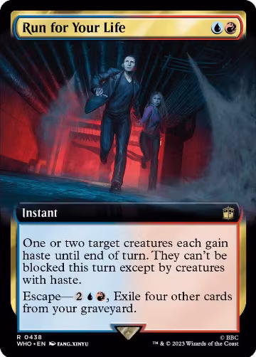 Run for Your Life (Extended Art) (438), Universes Beyond: Doctor Who — Magic card price