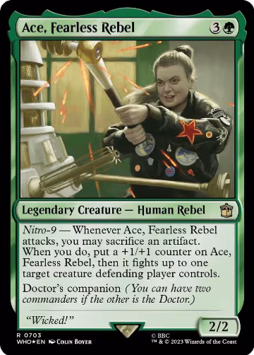 Ace, Fearless Rebel (Surge Foil) (703), Universes Beyond: Doctor Who — Magic card price