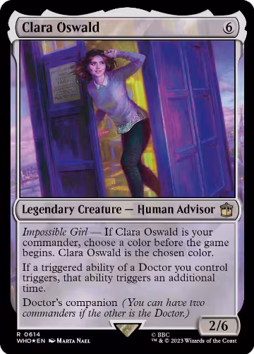 Clara Oswald (Surge Foil) (614), Universes Beyond: Doctor Who — Magic card price