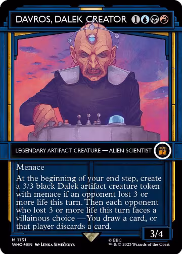 Davros, Dalek Creator (Showcase) (Surge Foil) (1131), Universes Beyond: Doctor Who — Magic card price