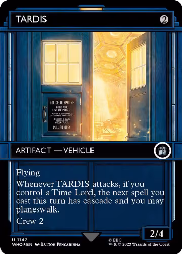 TARDIS (Showcase) (Surge Foil) (1142) — card price