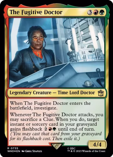 The Fugitive Doctor (Surge Foil) (735), Universes Beyond: Doctor Who — Magic card price