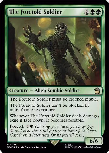 The Foretold Soldier (Surge Foil) (707), Universes Beyond: Doctor Who — Magic card price