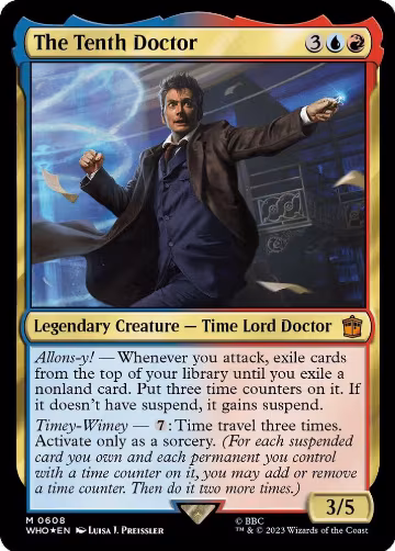 The Tenth Doctor (Surge Foil) (608), Universes Beyond: Doctor Who — Magic card price