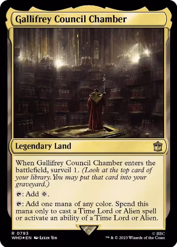Gallifrey Council Chamber (Surge Foil) (793), Universes Beyond: Doctor Who — Magic card price