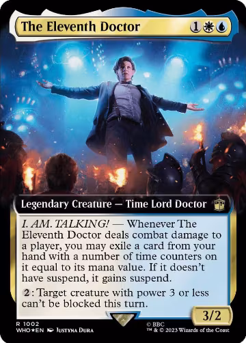 The Eleventh Doctor (Extended Art) (Surge Foil) (1002), Universes Beyond: Doctor Who — Magic card price