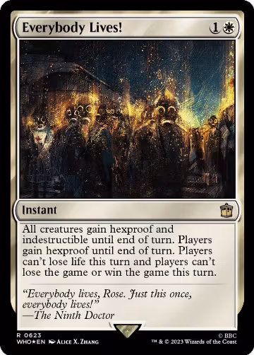 Everybody Lives! (Surge Foil) (623), Universes Beyond: Doctor Who — Magic card price