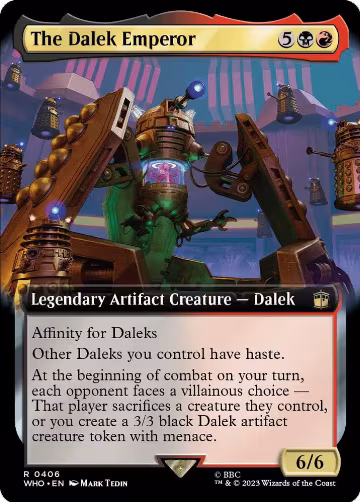 The Dalek Emperor (Extended Art) (406), Universes Beyond: Doctor Who — Magic card price