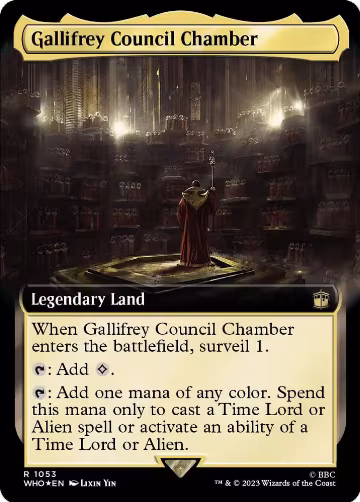 Gallifrey Council Chamber (Extended Art) (Surge Foil) (1053), Universes Beyond: Doctor Who — Magic card price