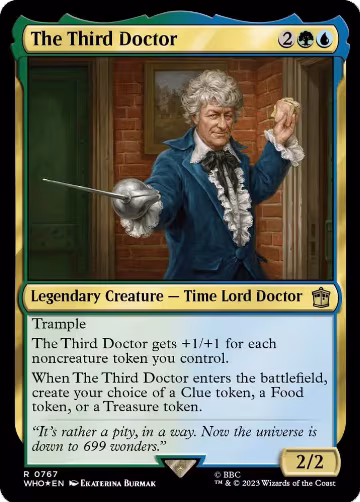 The Third Doctor (Surge Foil) (767), Universes Beyond: Doctor Who — Magic card price