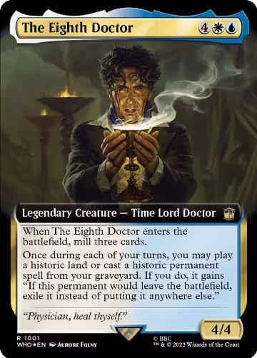 The Eighth Doctor (Extended Art) (Surge Foil) (1001), Universes Beyond: Doctor Who — Magic card price