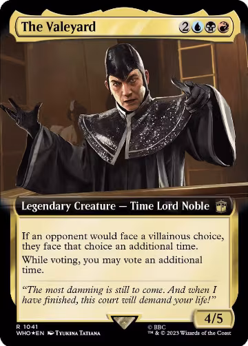 The Valeyard (Extended Art) (Surge Foil) (1041), Universes Beyond: Doctor Who — Magic card price
