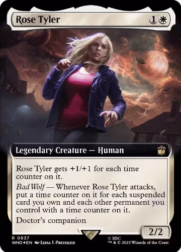Rose Tyler (Extended Art) (Surge Foil) (937), Universes Beyond: Doctor Who — Magic card price