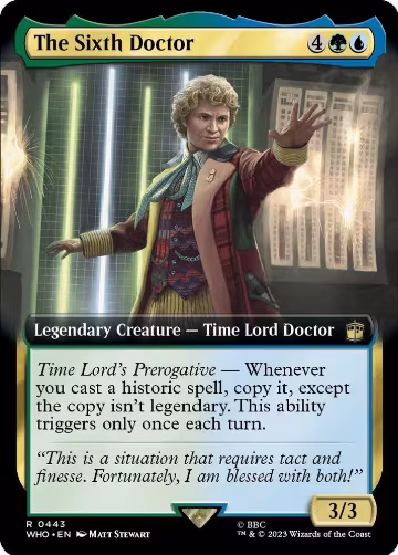 The Sixth Doctor (Extended Art) (443), Universes Beyond: Doctor Who — Magic card price