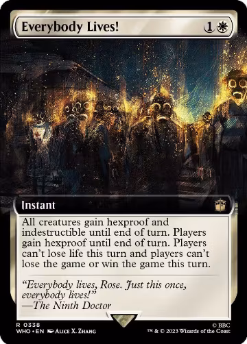 Everybody Lives! (Extended Art) (338), Universes Beyond: Doctor Who — Magic card price