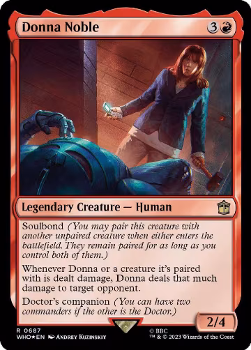 Donna Noble (Surge Foil) (687), Universes Beyond: Doctor Who — Magic card price