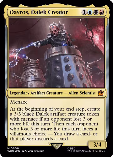Davros, Dalek Creator (Surge Foil) (606), Universes Beyond: Doctor Who — Magic card price