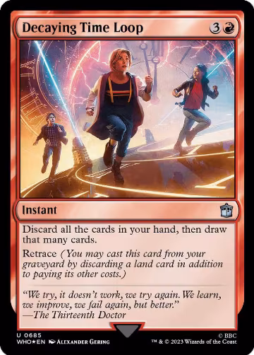 Decaying Time Loop (Surge Foil) (685), Universes Beyond: Doctor Who — Magic card price