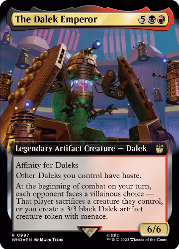 The Dalek Emperor (Extended Art) (Surge Foil) (997), Universes Beyond: Doctor Who — Magic card price