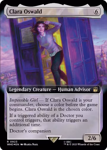 Clara Oswald (Extended Art) (Surge Foil) (923), Universes Beyond: Doctor Who — Magic card price