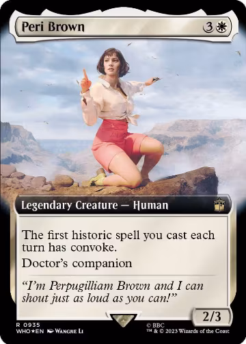Peri Brown (Extended Art) (Surge Foil) (935), Universes Beyond: Doctor Who — Magic card price