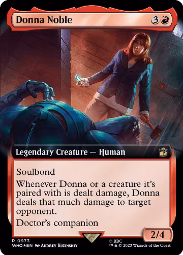 Donna Noble (Extended Art) (Surge Foil) (973), Universes Beyond: Doctor Who — Magic card price