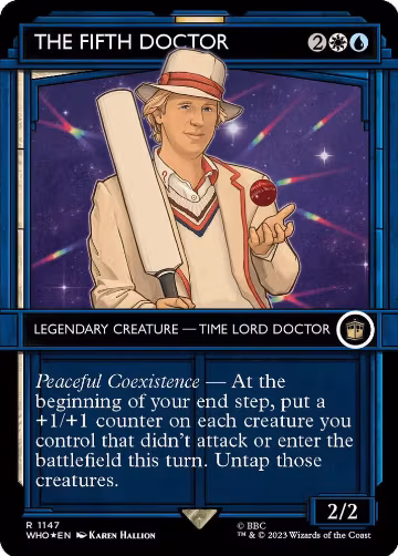 The Fifth Doctor (Showcase) (Surge Foil) (1147), Universes Beyond: Doctor Who — Magic card price