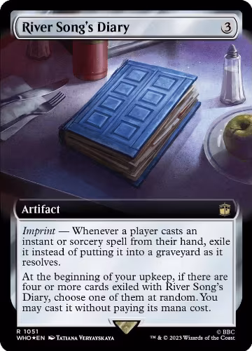River Song's Diary (Extended Art) (Surge Foil) (1051), Universes Beyond: Doctor Who — Magic card price