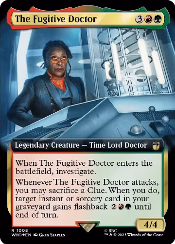 The Fugitive Doctor (Extended Art) (Surge Foil) (1008), Universes Beyond: Doctor Who — Magic card price