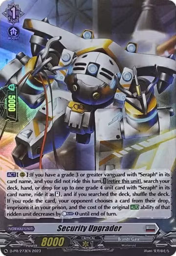 Security Upgrader (Foil) (D-PR/273), D Promo Cards — Vanguard card price