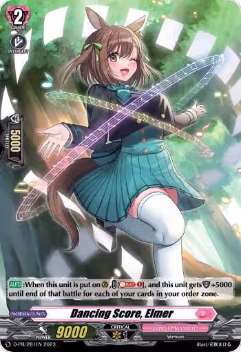 Dancing Score, Elmer (Foil) (D-PR/281), D Promo Cards — Vanguard card price