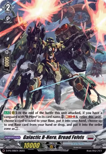 Galactic B-Hero, Broad Felvis (Foil) (D-PR/285), D Promo Cards — Vanguard card price