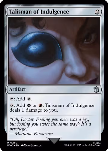 Talisman of Indulgence (252), Universes Beyond: Doctor Who — Magic card price
