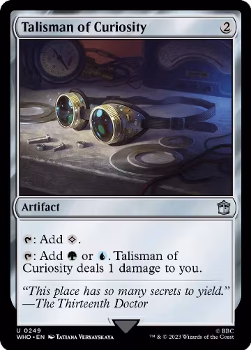 Talisman of Curiosity (249), Universes Beyond: Doctor Who — Magic card price