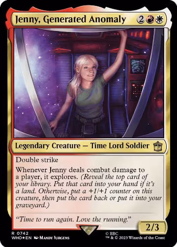 Jenny, Generated Anomaly (Surge Foil) (742), Universes Beyond: Doctor Who — Magic card price